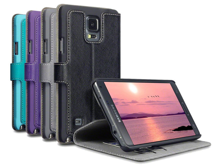 ijs Onbevredigend chocola Covert UltraSlim Book Case - Samsung Galaxy Note 4 hoesje
