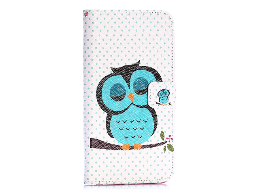 sleepy owl_bookcase_hoesje_samsung galaxy note 4 n910