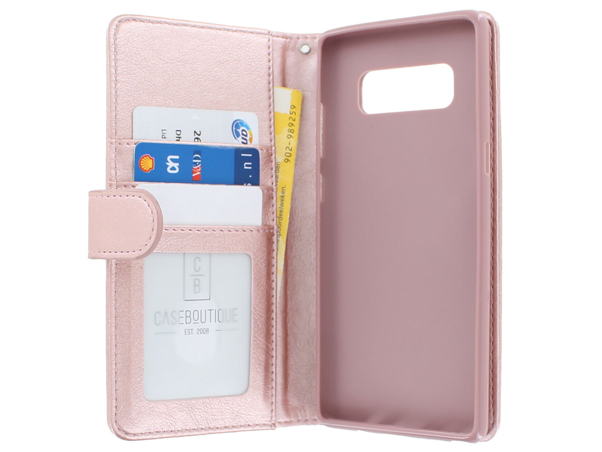 amplitude klauw kans Zipper Book Case Rosé | Samsung Galaxy Note 8 hoesje