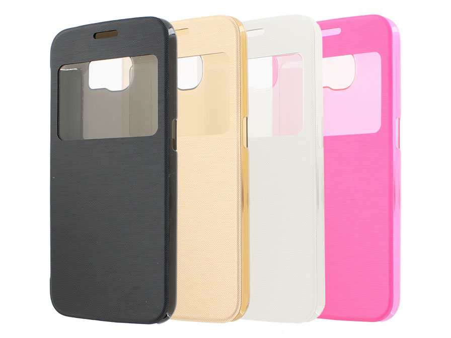 bar Siësta Grootste Color View Sideflip Case Hoesje voor Samsung Galaxy S6