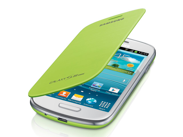 Jaar Verspilling achtergrond Samsung Galaxy S3 Mini Flip Cover Case Hoesje