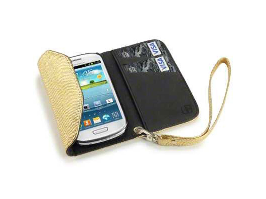 Bevestiging Voorrecht Bakken Covert Shiny Snake Wallet Case - Samsung Galaxy S3 mini hoesje