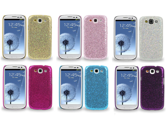 Denemarken Verleden Hesje Glittery Disco Case Hoesje voor Samsung Galaxy S3 (i9300)