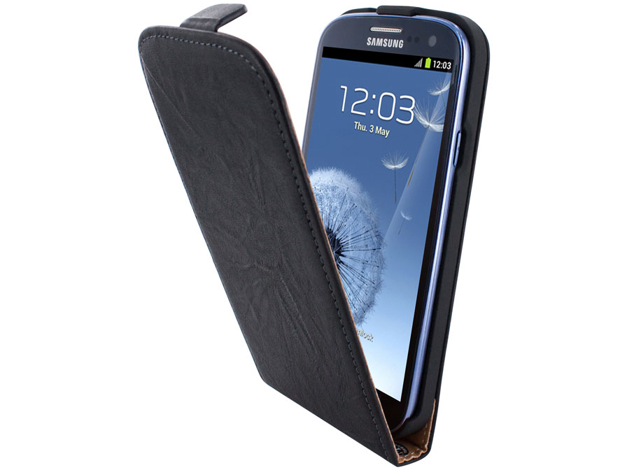 Mobiparts Leren Flip Case voor Samsung Galaxy S3