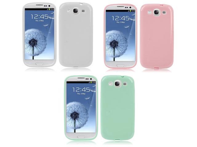afschaffen klasse Dusver Pastel Colors TPU Case Hoes voor Samsung Galaxy S3 (i9300)