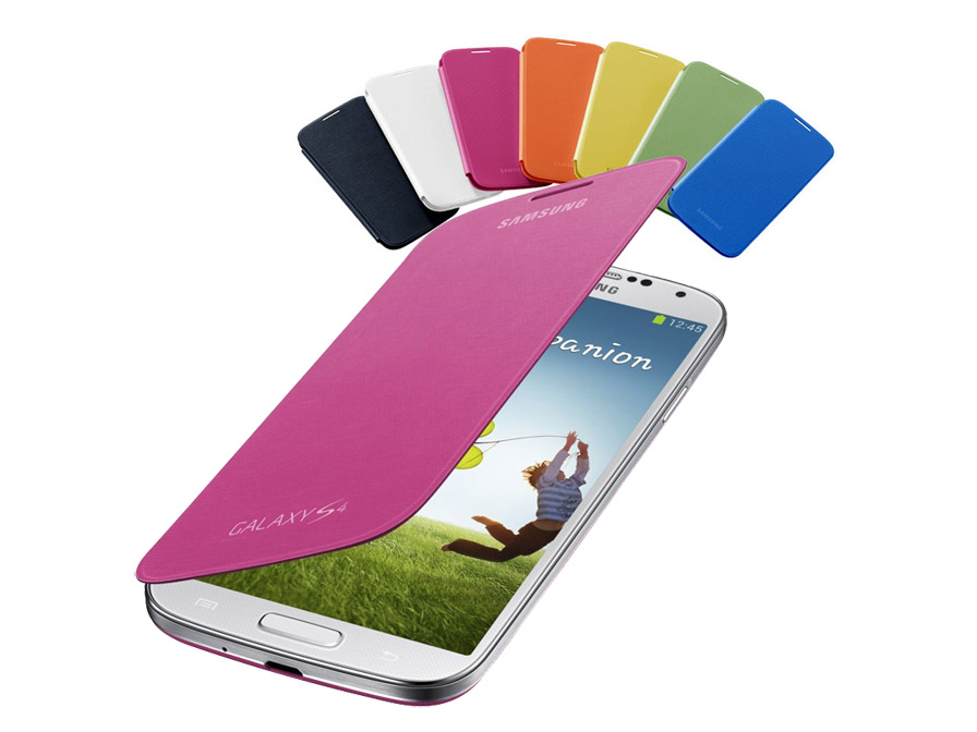 etiquette Bel terug absorptie Samsung Galaxy S4 (i9500) Flip Cover Case Hoesje