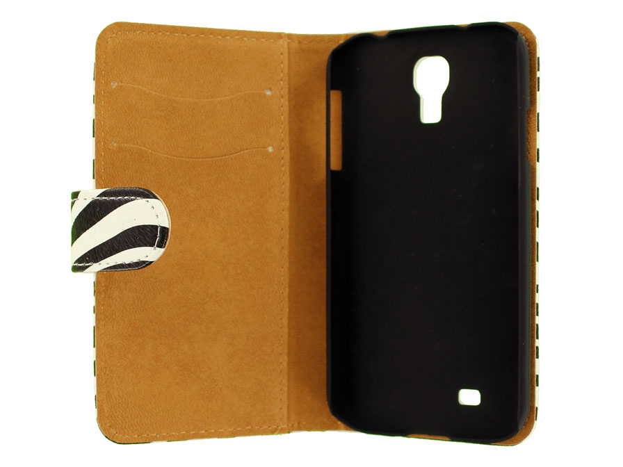 Zebra Book Case Hoesje voor Samsung Galaxy S4