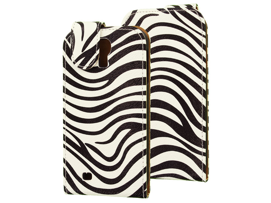 Zebra Flip Case Hoesje voor Samsung Galaxy S4