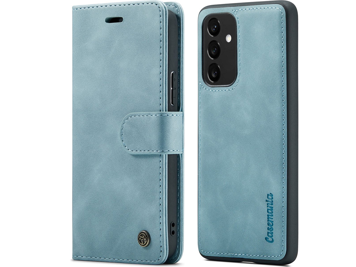 CaseMania 2in1 Magnetic Bookcase Aqua - Samsung Galaxy A16 Hoesje