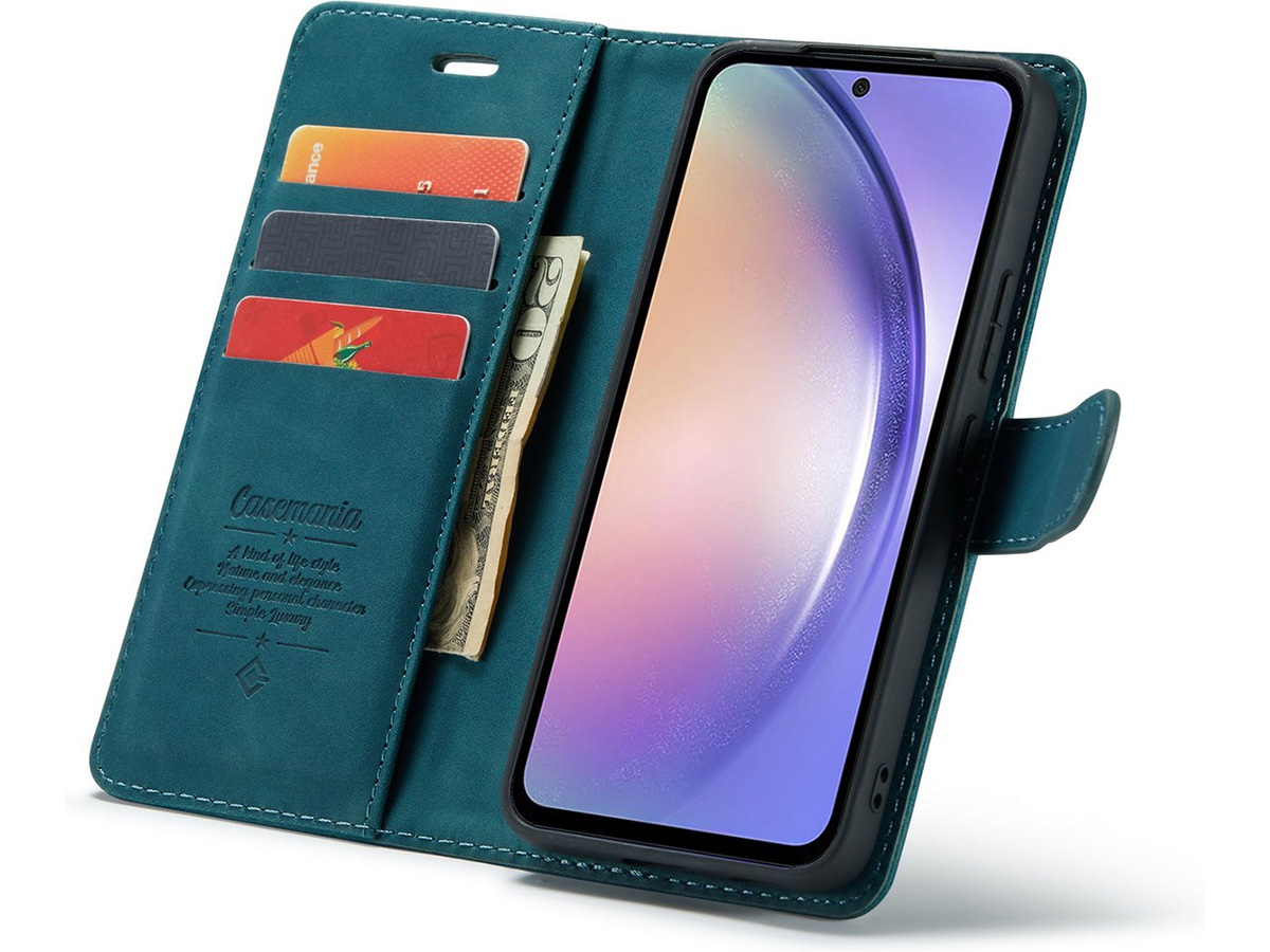 CaseMania 2in1 Magnetic Bookcase Groen - Samsung Galaxy A16 Hoesje