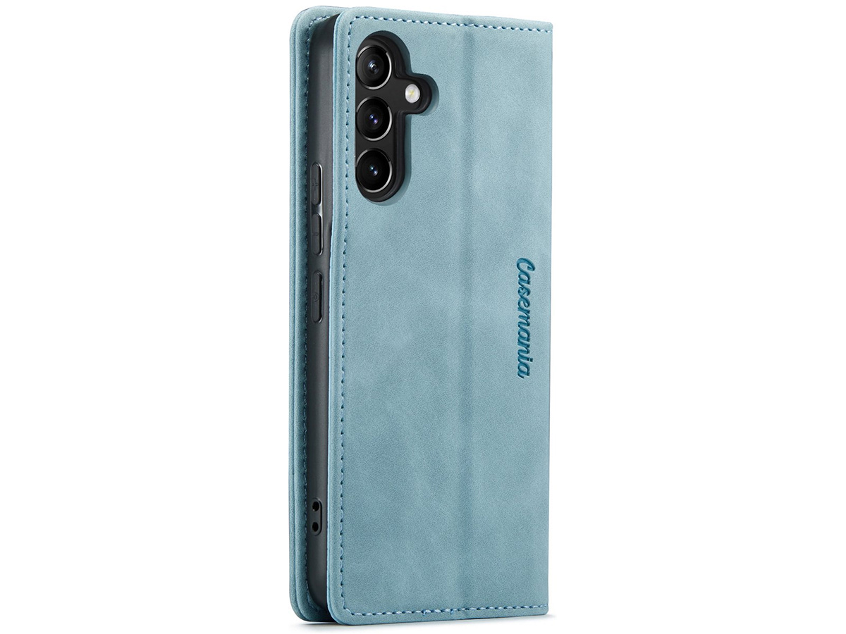 CaseMania Vintage Slim Bookcase Aqua - Samsung Galaxy A16 hoesje