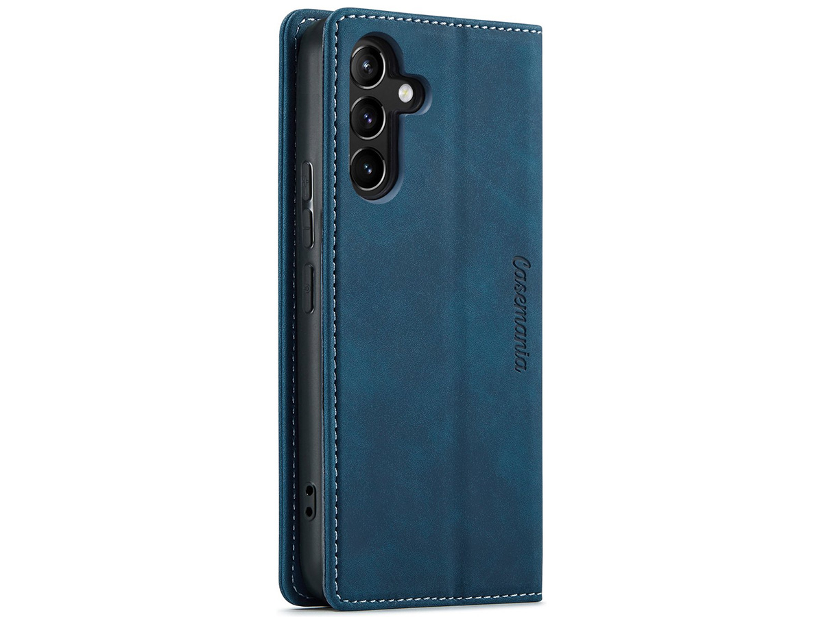 CaseMania Vintage Slim Bookcase Donkerblauw - Samsung Galaxy A16 hoesje