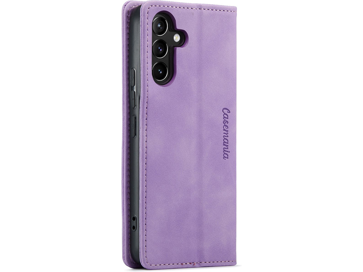 CaseMania Vintage Slim Bookcase Lila Paars - Samsung Galaxy A16 hoesje