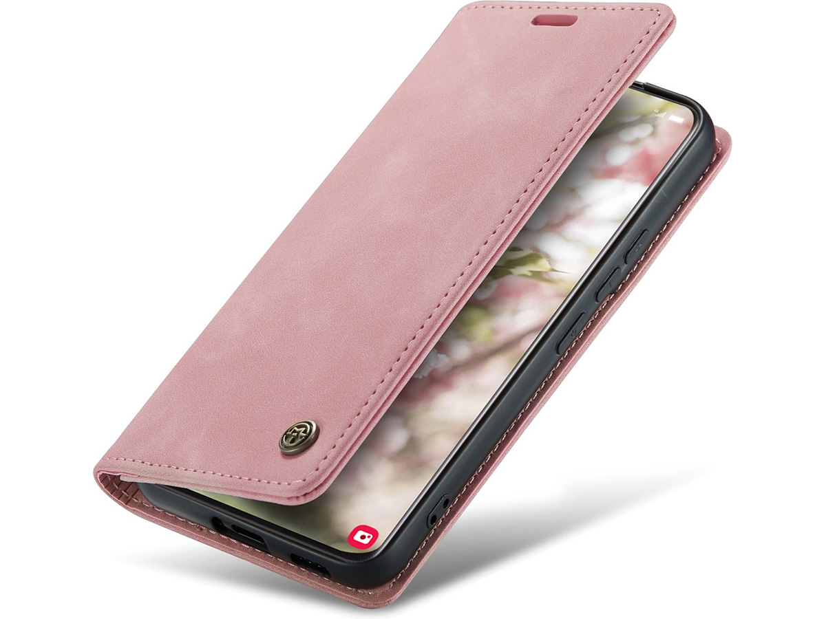 CaseMania Vintage Slim Bookcase Roze - Samsung Galaxy A16 hoesje