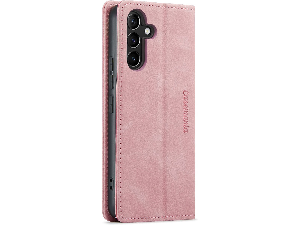 CaseMania Vintage Slim Bookcase Roze - Samsung Galaxy A16 hoesje