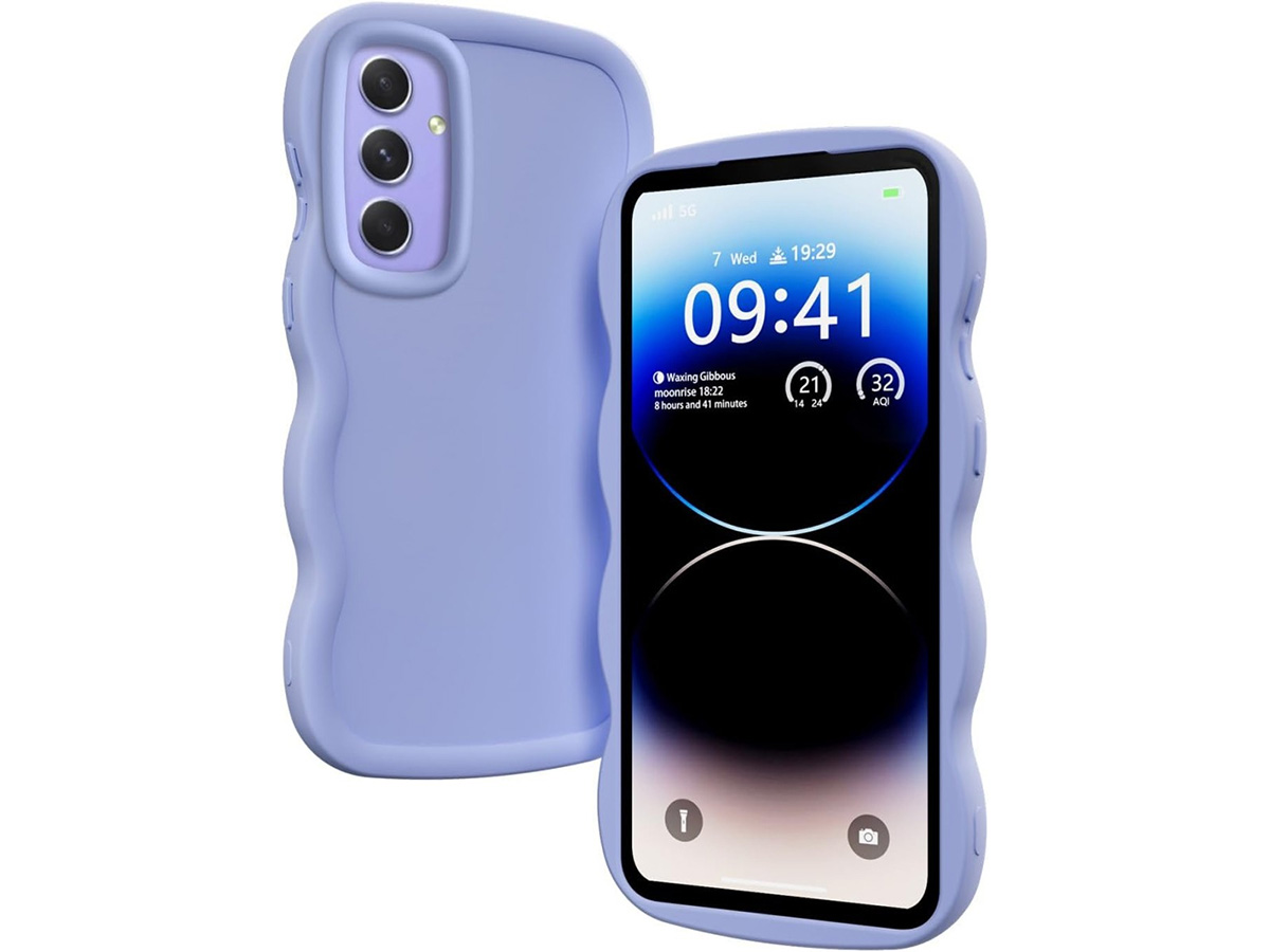 CaseMania Wave TPU Case Lila Paars - Samsung Galaxy A16 hoesje