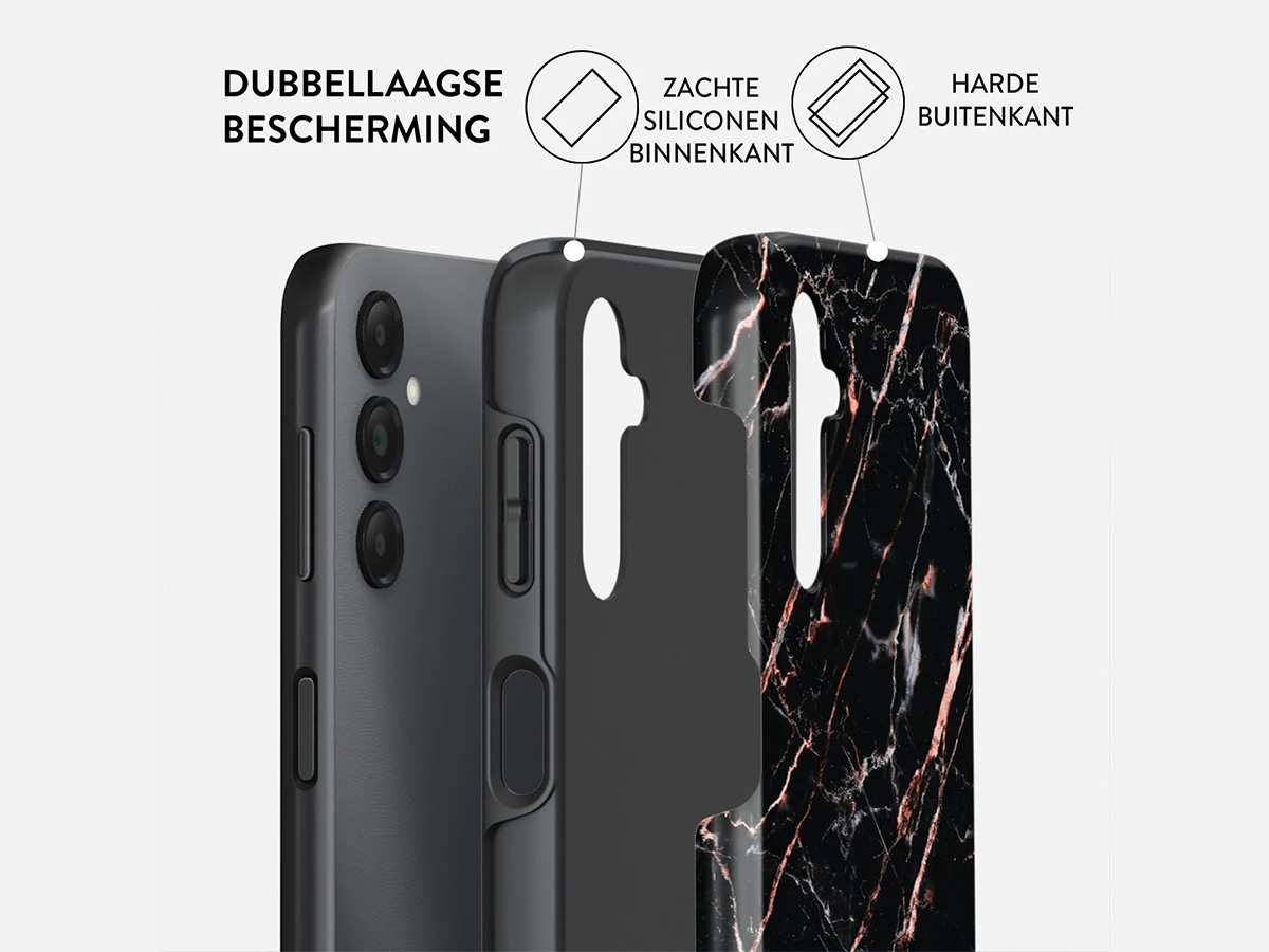 Burga Tough Case Rose Gold Marble - Samsung Galaxy A25 Hoesje