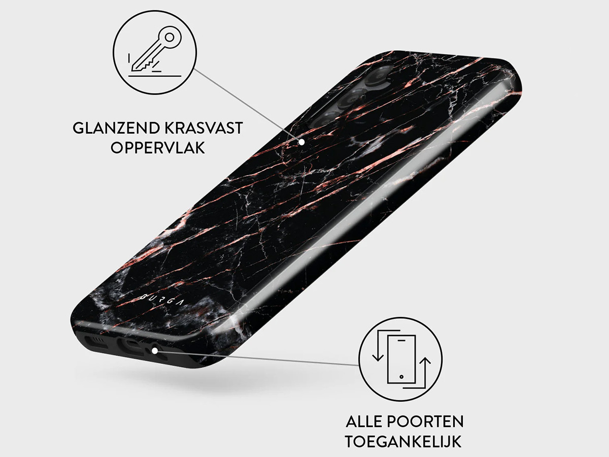 Burga Tough Case Rose Gold Marble - Samsung Galaxy A25 Hoesje