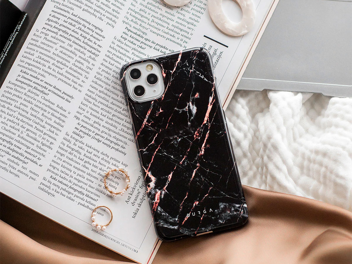 Burga Tough Case Rose Gold Marble - Samsung Galaxy A25 Hoesje