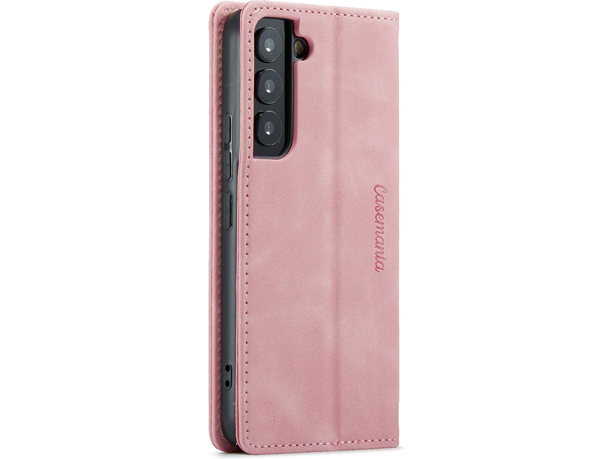 CaseMania Vintage Slim Bookcase Roze - Samsung Galaxy A25 hoesje