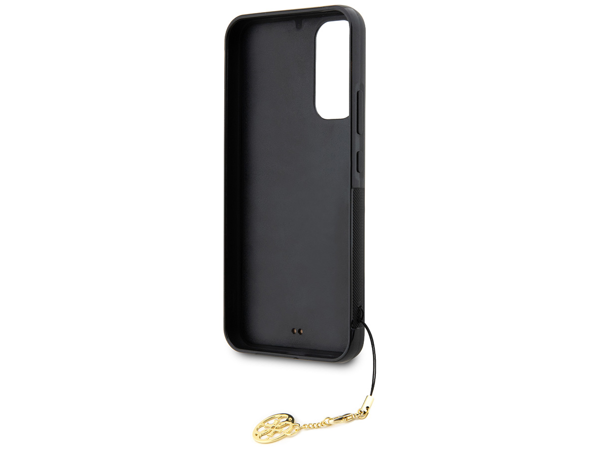 Guess Monogram Charm Case Bruin - Samsung Galaxy A34 hoesje