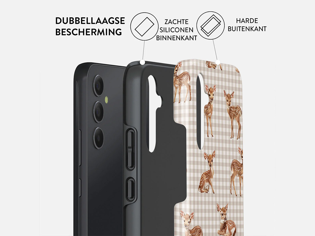 Burga Tough Case Bambi - Samsung Galaxy A35 Hoesje