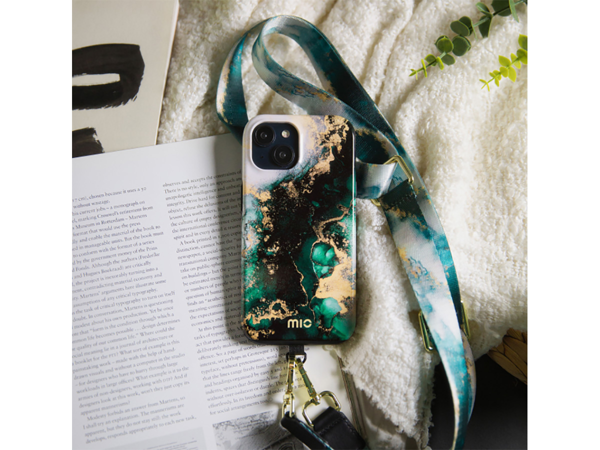 MIO Green Marble Magsafe Case - Samsung Galaxy A35 Hoesje