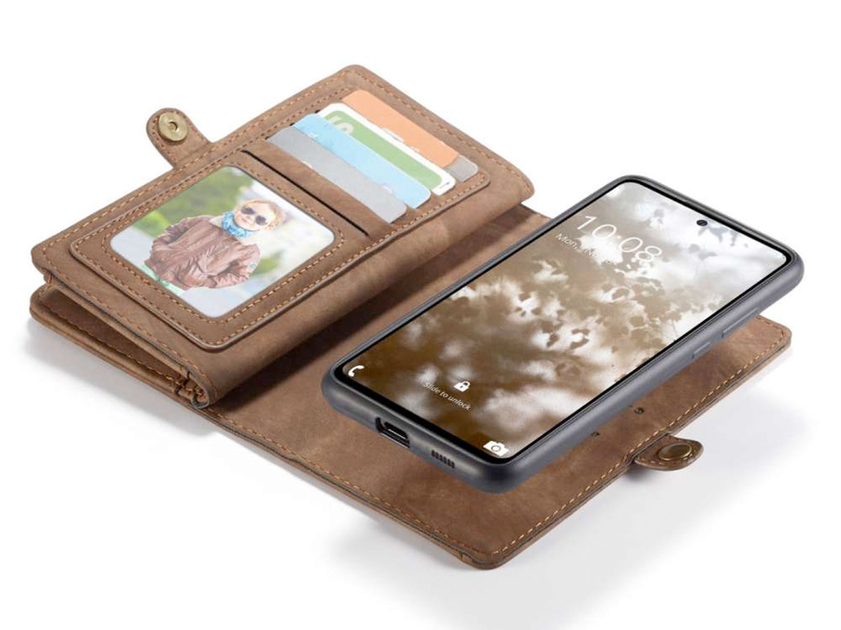 tarwe Londen begroting CaseMe Samsung Galaxy A53 Hoesje Portemonnee | Bruin