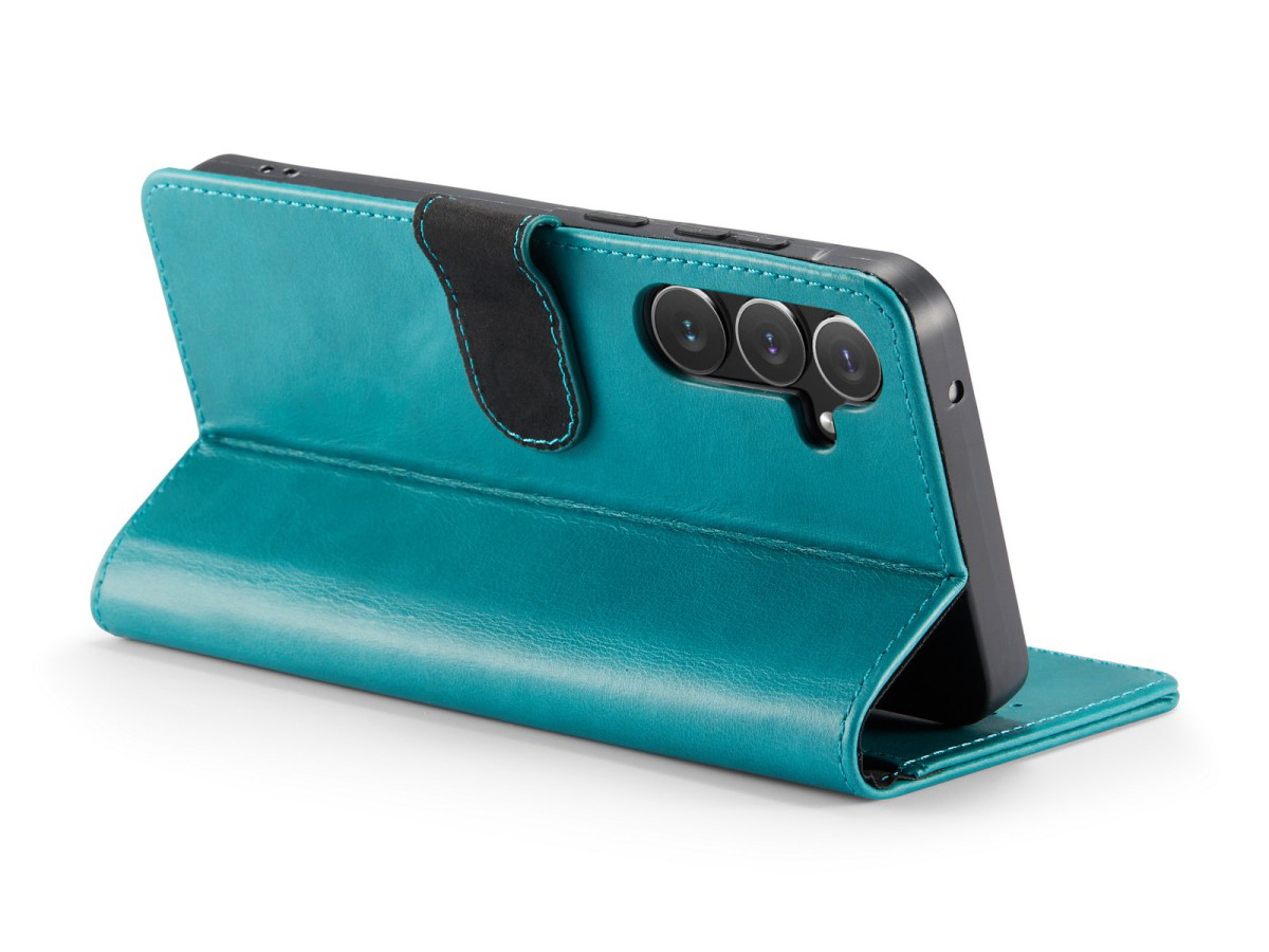 CaseMania Leather Bookcase Turquoise - Samsung Galaxy A55 hoesje