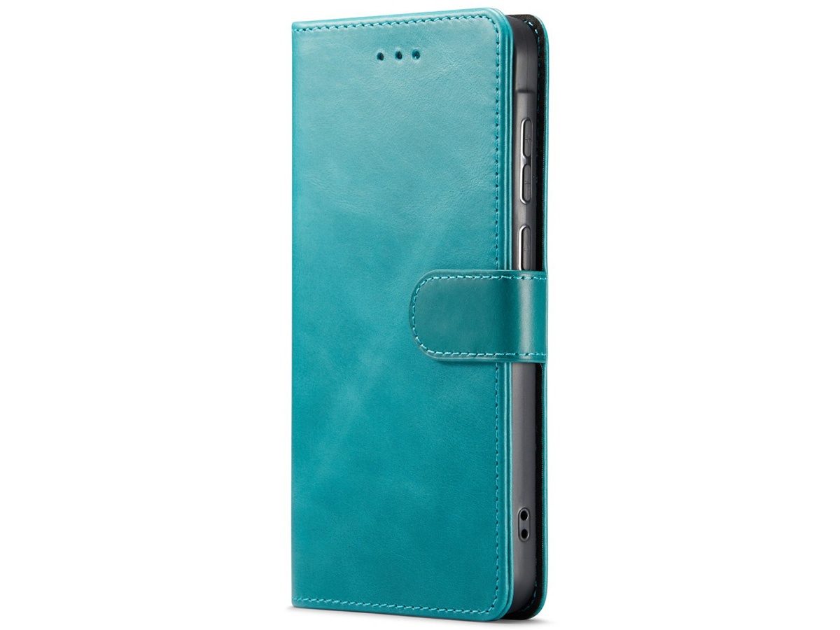 CaseMania Leather Bookcase Turquoise - Samsung Galaxy A55 hoesje