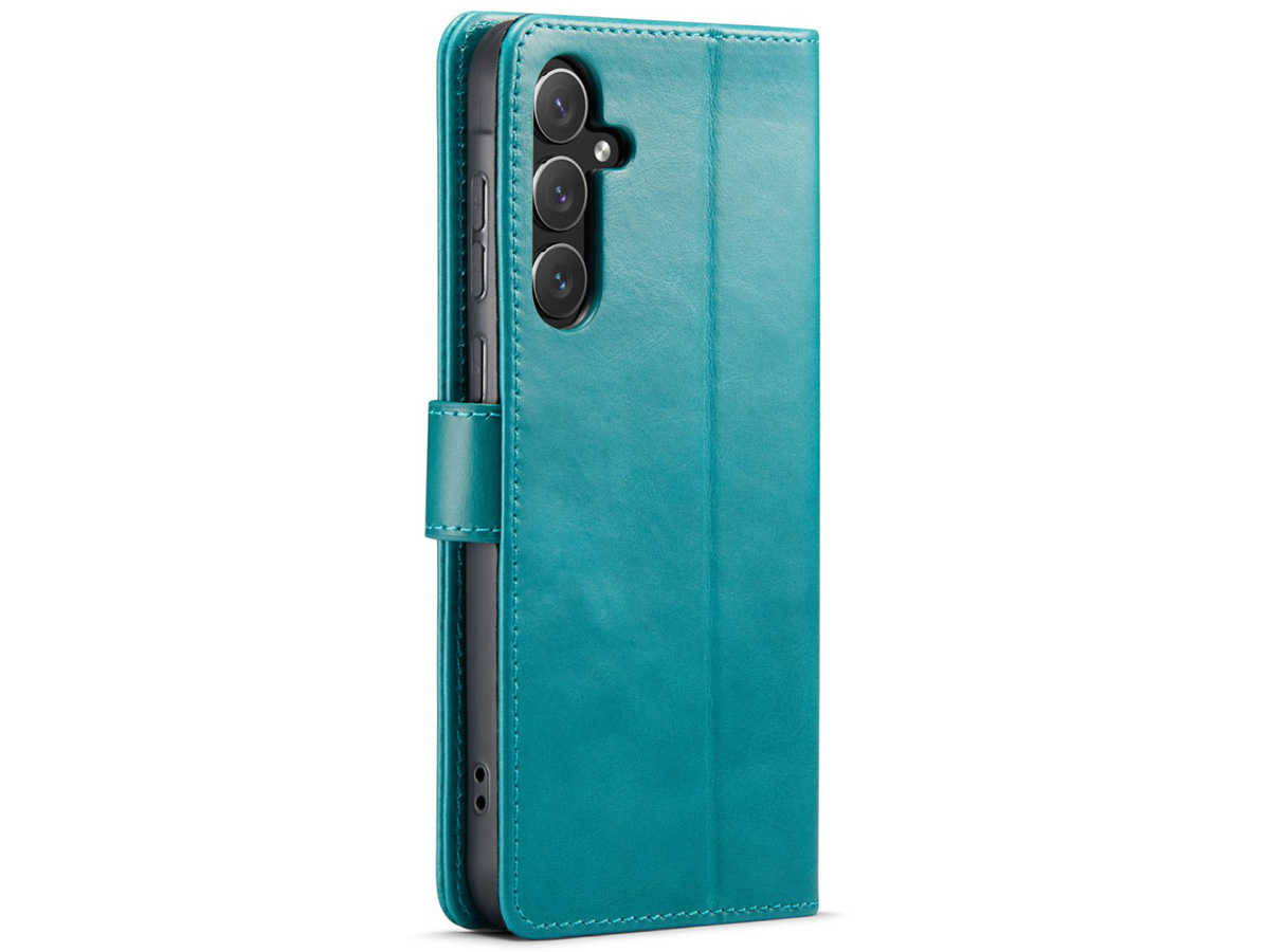 CaseMania Leather Bookcase Turquoise - Samsung Galaxy A55 hoesje