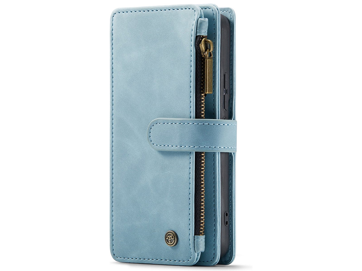 CaseMania Ritsvak Wallet Case Aqua - Samsung Galaxy A55 Hoesje