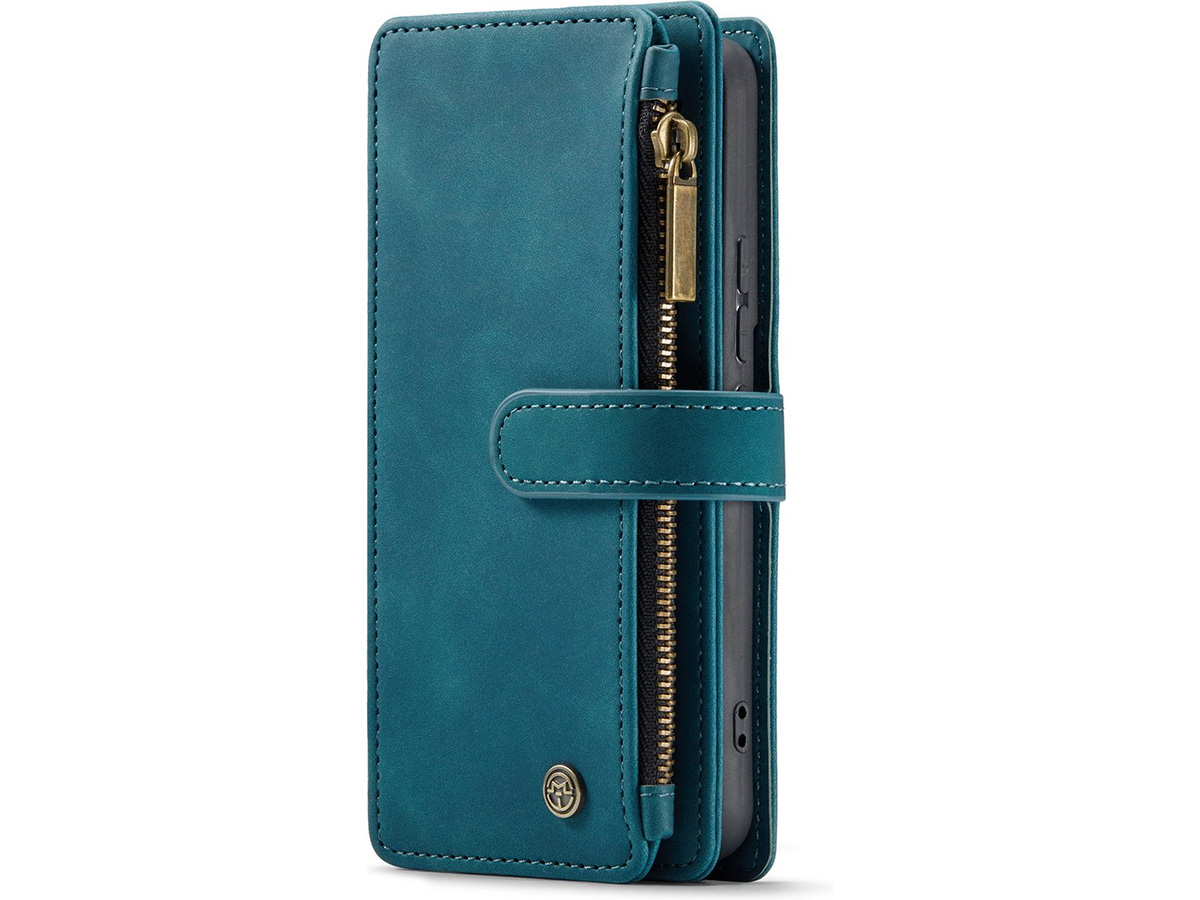 CaseMania Ritsvak Wallet Case Groen - Samsung Galaxy A55 Hoesje