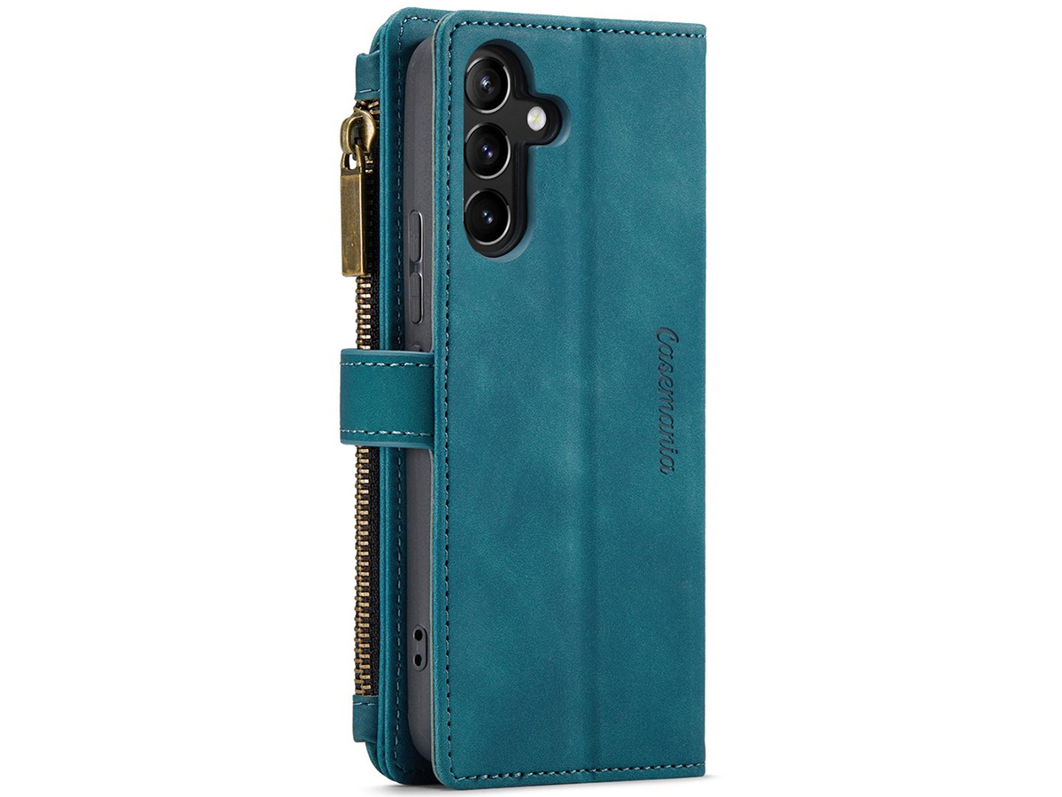 CaseMania Ritsvak Wallet Case Groen - Samsung Galaxy A55 Hoesje