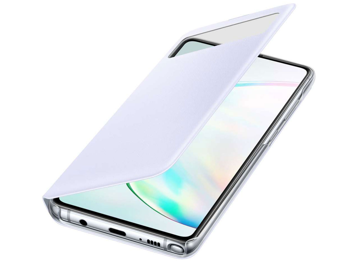 waar dan ook Kostbaar Uitleg Samsung Galaxy Note 10 Lite S-View Wallet Cover Hoesje Wit