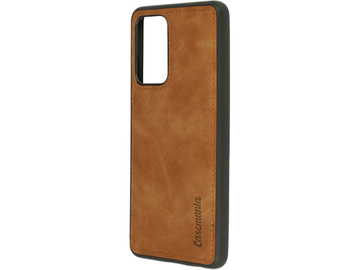 CaseMania 2in1 Magnetic Bookcase Cognac - Samsung Galaxy Note 20 Ultra Hoesje