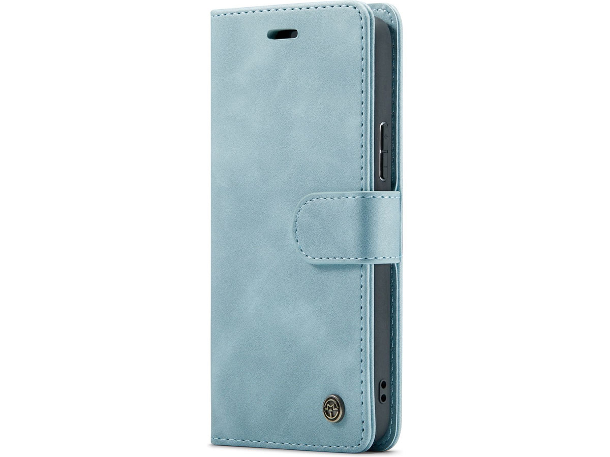 CaseMania 2in1 Magnetic Bookcase Aqua - Samsung Galaxy S24 FE Hoesje