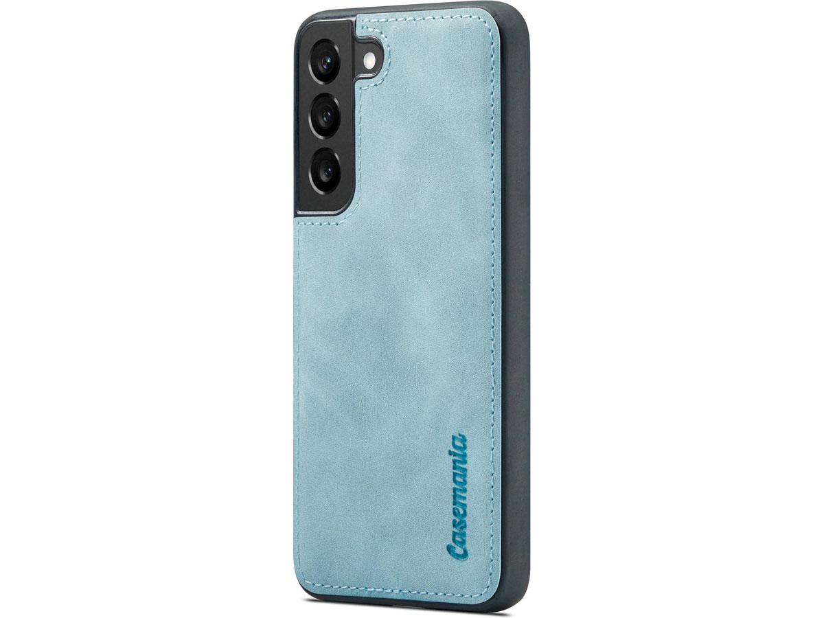 CaseMania 2in1 Magnetic Bookcase Aqua - Samsung Galaxy S24 FE Hoesje