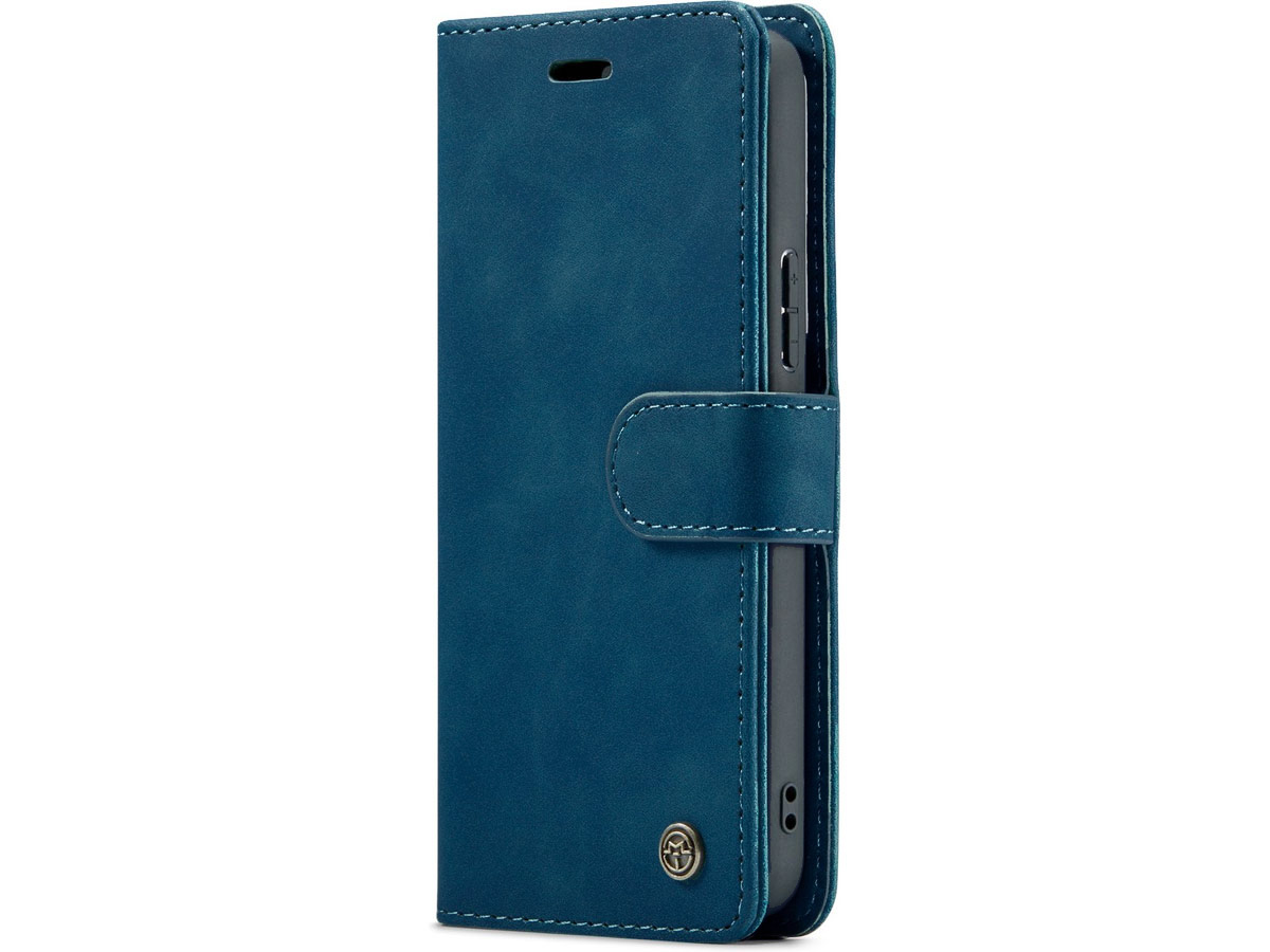 CaseMania 2in1 Magnetic Bookcase Blauw - Samsung Galaxy S24 FE Hoesje