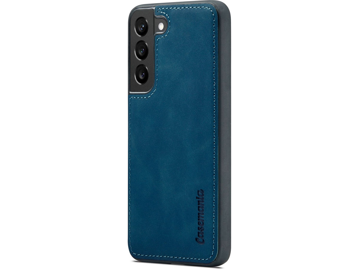 CaseMania 2in1 Magnetic Bookcase Blauw - Samsung Galaxy S24 FE Hoesje