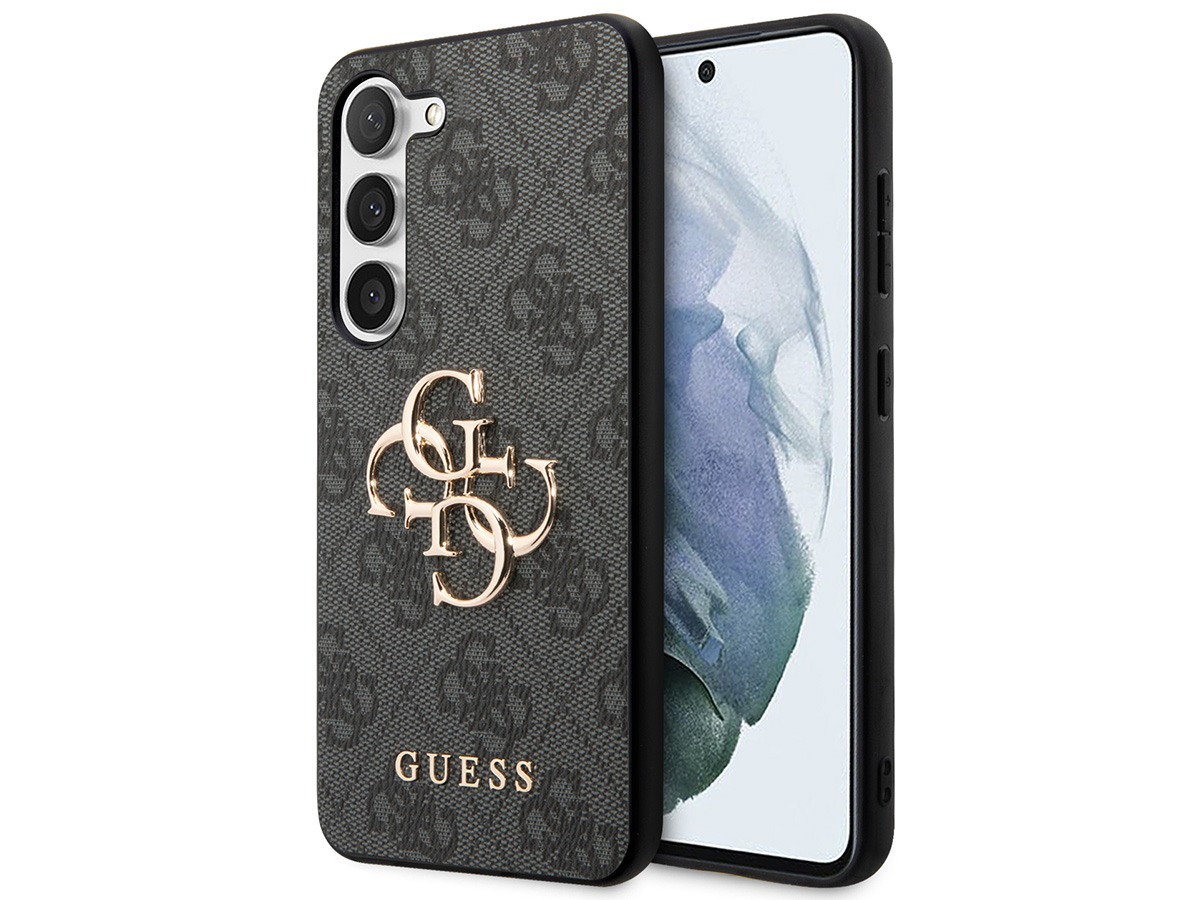 Guess Big 4G Monogram Case Grijs - Samsung Galaxy S24 hoesje