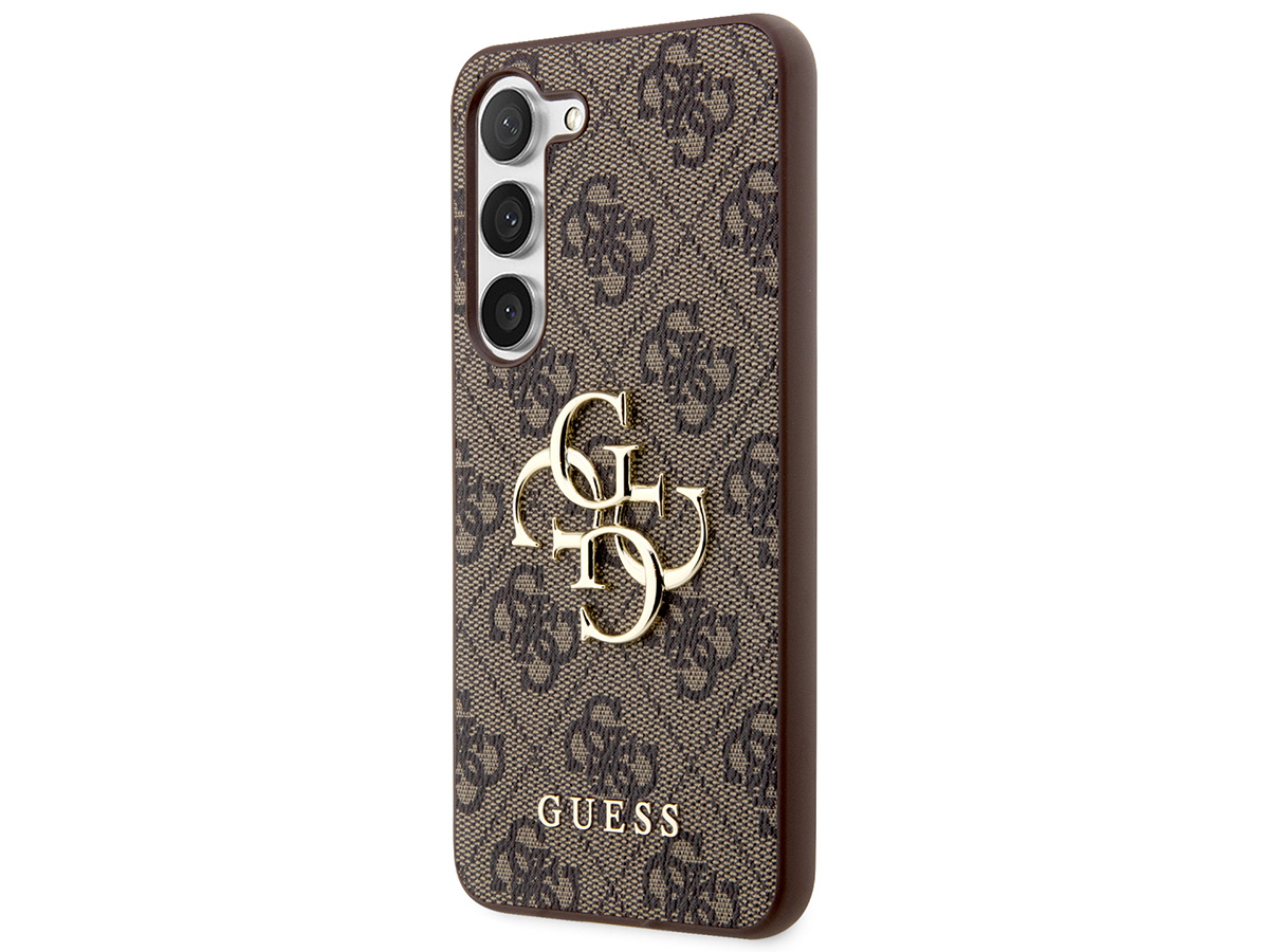 Guess Big 4G Monogram Case Bruin - Samsung Galaxy S24+ hoesje