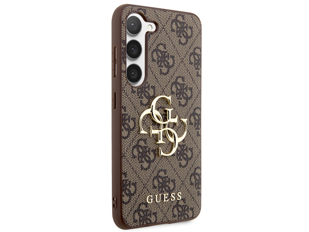 Guess Big 4G Monogram Case Bruin - Samsung Galaxy S24+ hoesje