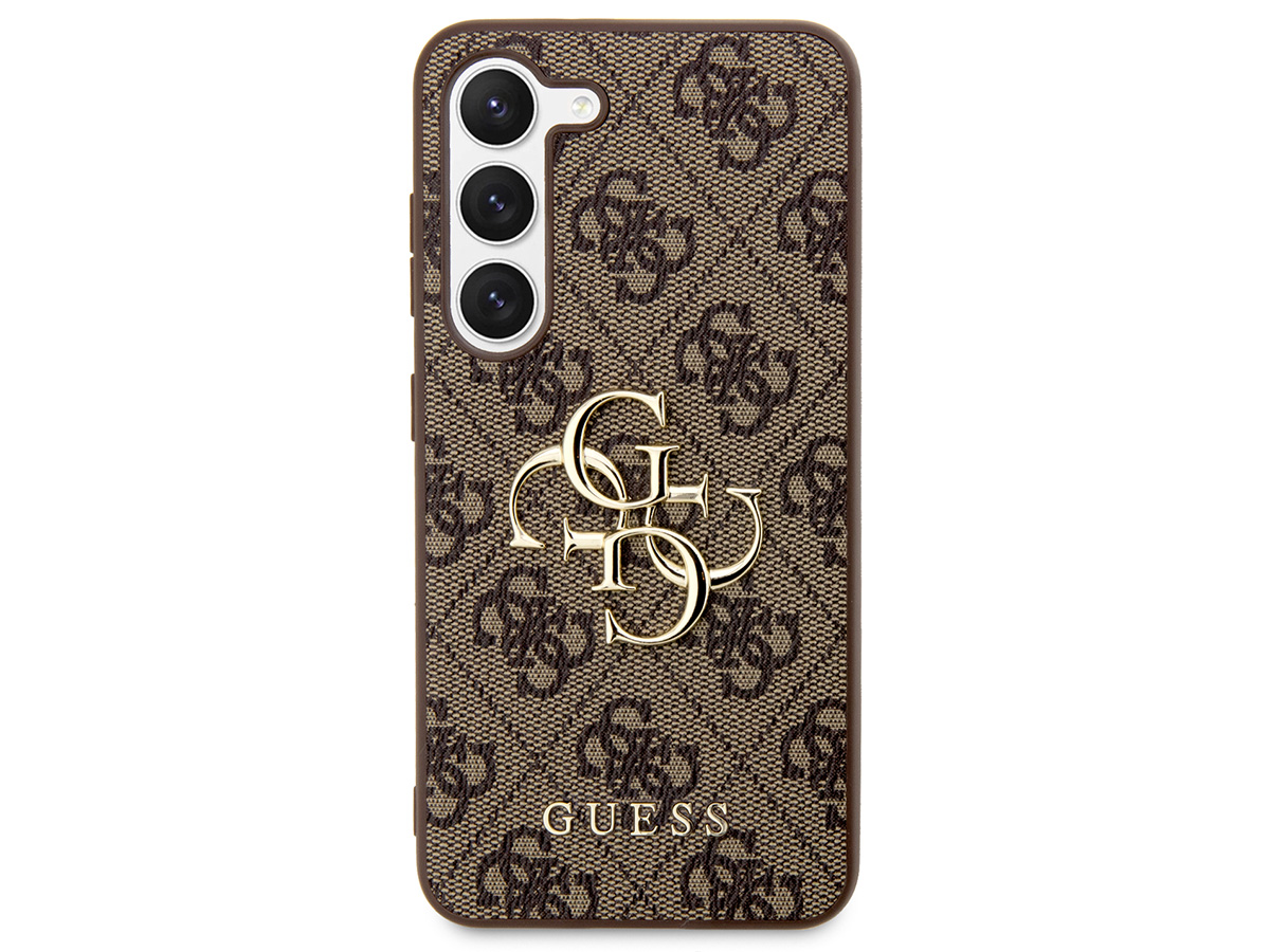 Guess Big 4G Monogram Case Bruin - Samsung Galaxy S24+ hoesje