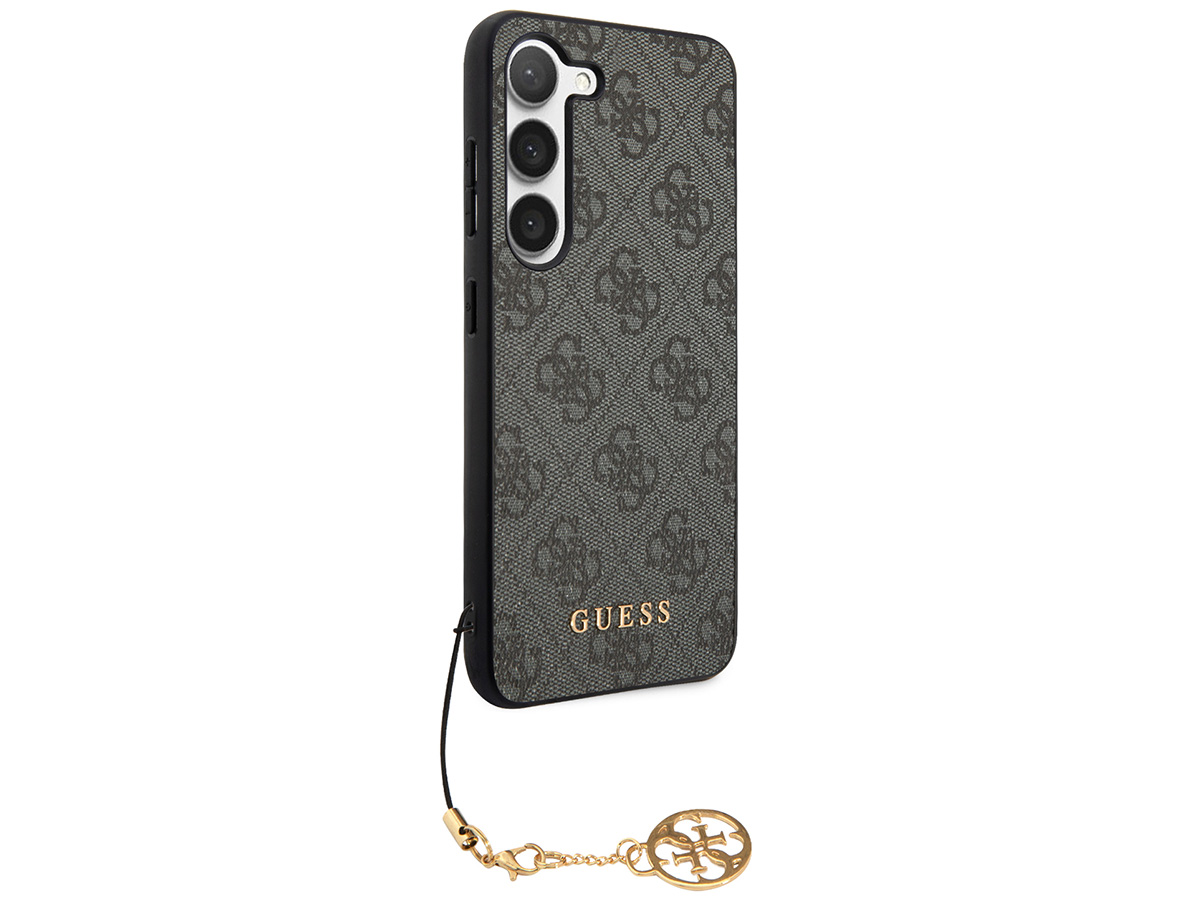 Guess Monogram Charm Case Grijs - Samsung Galaxy S24+ hoesje