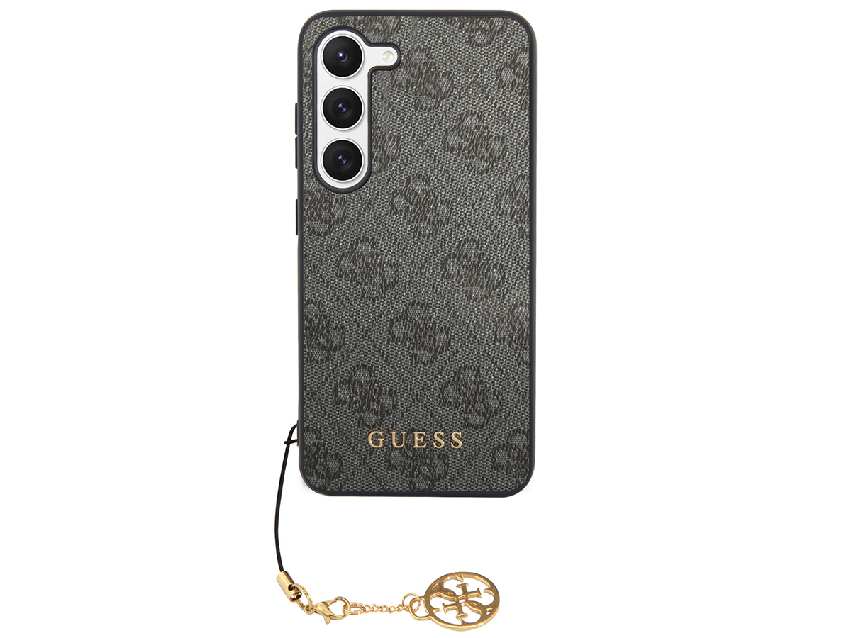 Guess Monogram Charm Case Grijs - Samsung Galaxy S24+ hoesje