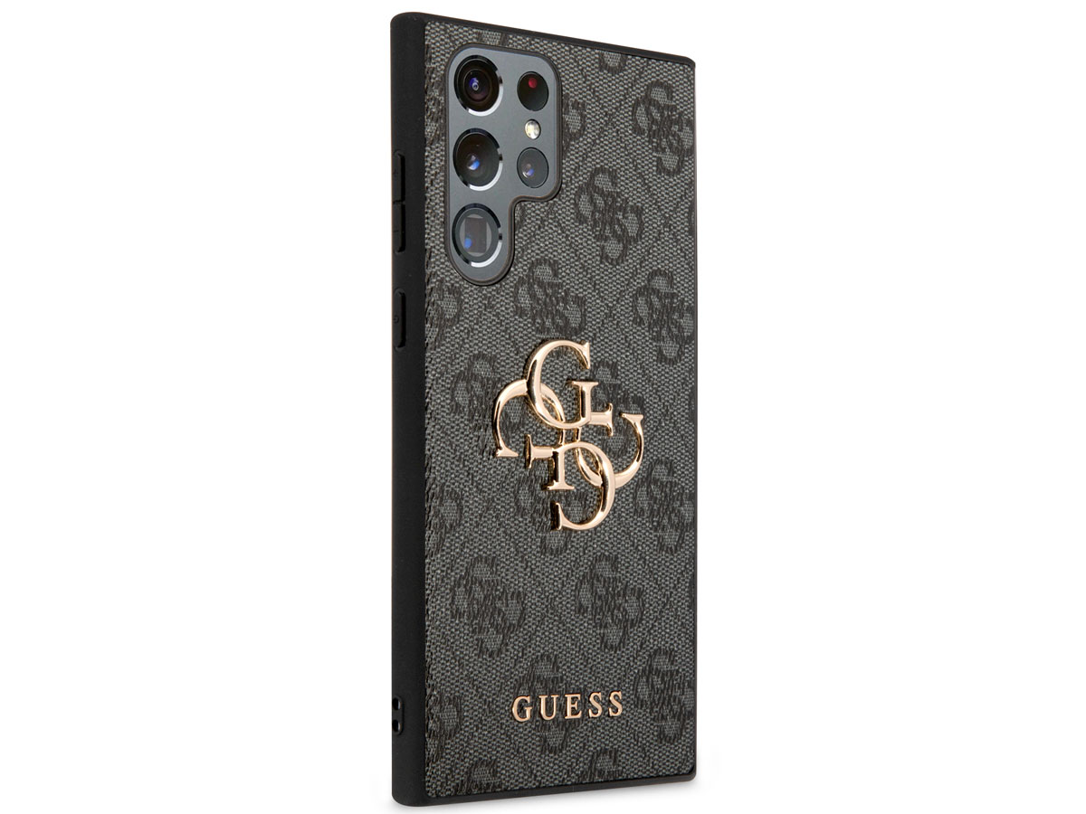 Guess Big 4G Monogram Case Grijs - Samsung Galaxy S24 Ultra hoesje