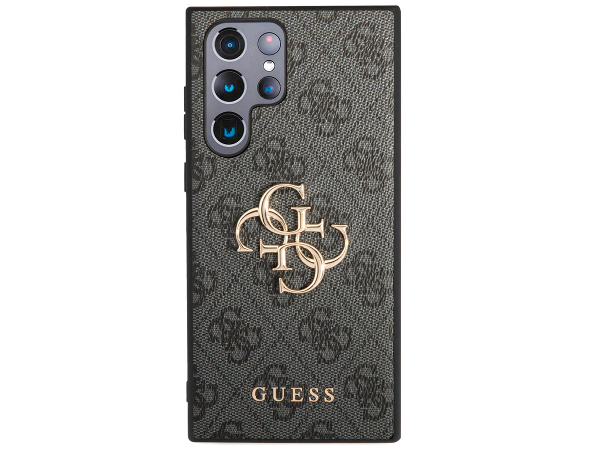 Guess Big 4G Monogram Case Grijs - Samsung Galaxy S24 Ultra hoesje