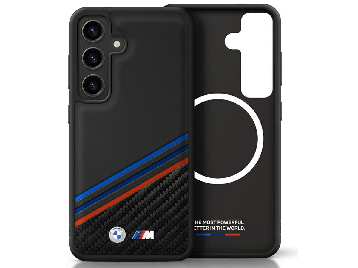 BMW M Carbon Tricolor MagSafe Case - Samsung Galaxy S25 hoesje