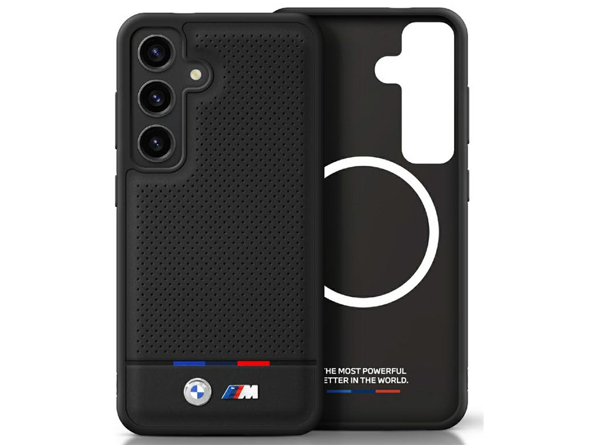 BMW M Perforated Tricolor MagSafe Case - Samsung Galaxy S25 hoesje